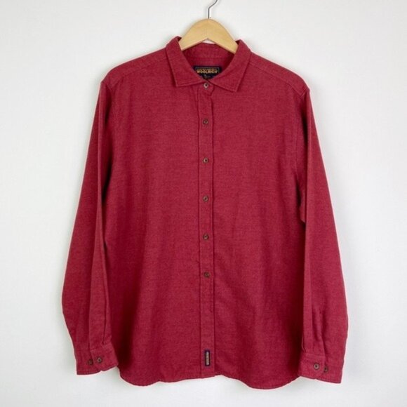 Woolrich Tops - Woolrich Vintage Red Flannel Button-Up Blouse